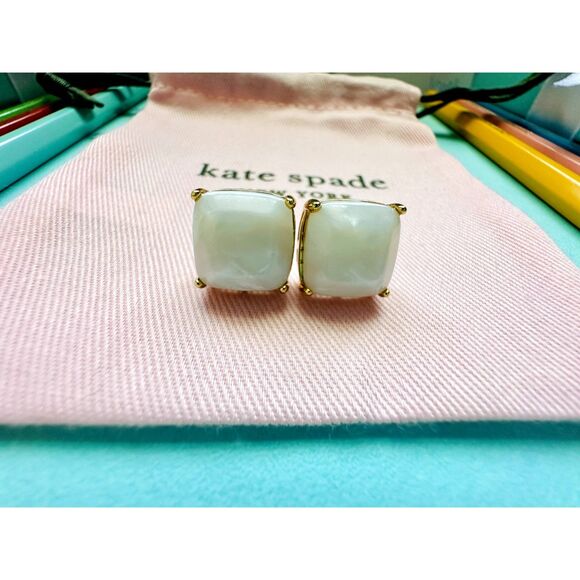 NEW Kate Spade Opal Square Stud Earrings - Picture 4 of 6